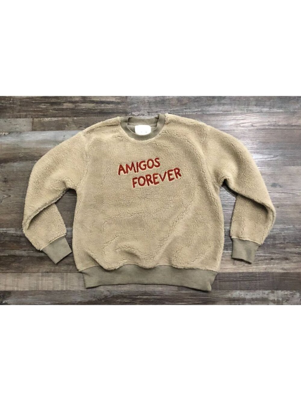 Zara Youth Boys Size 10 Amigos Forever Brown Crewneck Seater